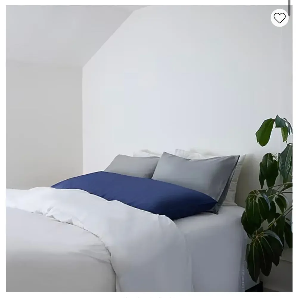 NEW! Shuteye Supply Frost Smart Temp Percale Pillowcase Set Standard/Queen Gray